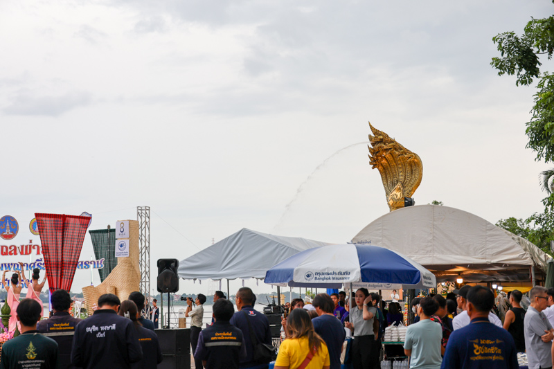 มหาวิทยาลัยนครพนมร่วมงานแถลงข่าว “บวงสรวงองค์พญาศรีสัตตนาคราช 7เดือน7 ประจำปี 2568”