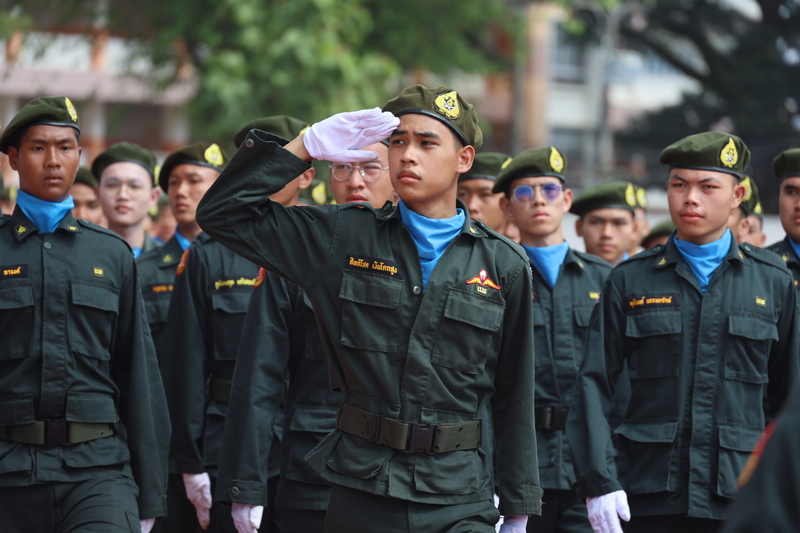 ม.นครพนม ร่วมพิธีสวนสนามปิดการฝึกภาคปกติ นศท. ประจำปี 2568