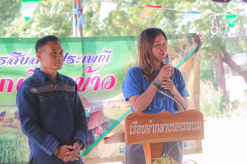 “ลงแขกเกี่ยวข้าว” สืบสานวิถีพอเพียง ปลูกฝังวินัย ฟื้นฟูจิตใจนักศึกษาผู้ต้องขัง