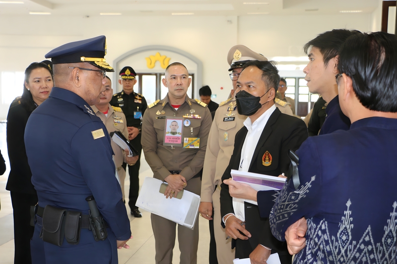 ม.นครพนม ต้อนรับคณะส่วนล่วงหน้าสำรวจพื้นที่และประชุมเตรียมการรับเสด็จฯ