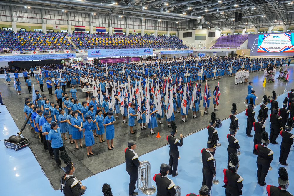 นางพรทิพย์ แอบไธสง เข้ารับรางวัลอาสายุวกาชาดดีเด่น โล่พระราชทาน ประจำปี 2569